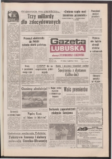 Gazeta Lubuska : dawniej Zielonogórska-Gorzowska R. XL [właśc. XLI], nr 134 (9 czerwca 1992). - Wyd. 1