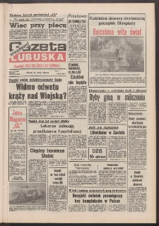 Gazeta Lubuska : weekend : dawniej Zielonog&oacute;rska-Gorzowska R. XL [właśc. XLI], nr 172 (24 lipca 1992). - Wyd. 1