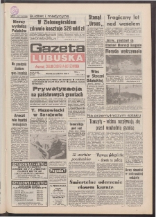 Gazeta Lubuska : dawniej Zielonog&oacute;rska-Gorzowska R. XL [właśc. XLI], nr 198 (25 sierpnia 1992). - Wyd. 1