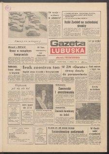 Gazeta Lubuska : dawniej Zielonog&oacute;rska R. XXXIX [właśc. XL], nr 35 (11 lutego 1991). - Wyd. 1