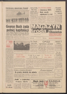 Gazeta Lubuska : magazyn środa : dawniej Zielonog&oacute;rska R. XXXIX [właśc. XL], nr 49 (27 lutego 1991). - Wyd. 1