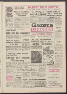 Gazeta Lubuska : dawniej Zielonogórska-Gorzowska R. XXXIX [właśc. XL], nr 85 (12 kwietnia 1991). - Wyd. 1