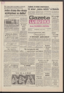 Gazeta Lubuska : dawniej Zielonog&oacute;rska-Gorzowska R. XXXIX [właśc. XL], nr 162 (15 lipca 1991). - Wyd. 1