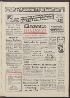 Gazeta Lubuska : dawniej Zielonogórska-Gorzowska R. XXXIX [właśc. XL], nr 248 (24 października 1991). - Wyd. 1