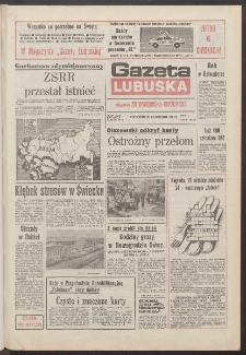 Gazeta Lubuska : dawniej Zielonog&oacute;rska-Gorzowska R. XXXIX [właśc. XL], nr 297 (23 grudnia 1991). - Wyd. 1