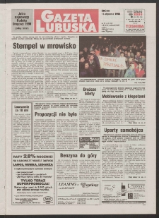 Gazeta Lubuska R. XLVI [właśc. XLVII] Nr 11 (14 stycznia 1998). - Wyd 1