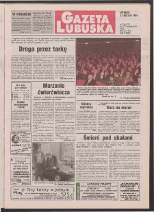 Gazeta Lubuska R. XLVI [właśc. XLVII], nr 22 (27 stycznia 1998). - Wyd 1