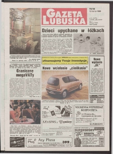 Gazeta Lubuska R. XLVI [właśc. XLVII], nr 61 (13 marca 1998). - Wyd 1