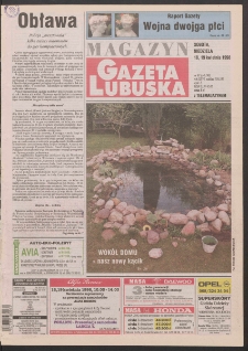 Gazeta Lubuska : magazyn R. XLVI [właśc. XLVII], nr 91 (18/19 kwietnia 1998). - Wyd 1