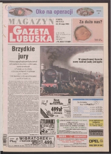 Gazeta Lubuska : magazyn R. XLVI [właśc. XLVII], nr 120 (23/24 maja 1998). - Wyd 1