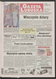 Gazeta Lubuska R. XLVI [właśc. XLVII], nr 129 (3 czerwca 1998). - Wyd 1