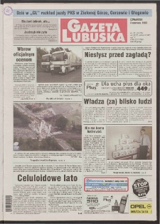 Gazeta Lubuska R. XLVI [właśc. XLVII], nr 130 (4 czerwca 1998). - Wyd 1
