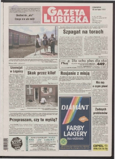 Gazeta Lubuska R. XLVI [właśc. XLVII], nr 141 (18 czerwca 1998). - Wyd 1