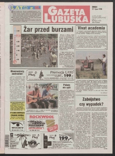 Gazeta Lubuska R. XLVI [właśc. XLVII], nr 170 (22 lipca 1998). - Wyd 1