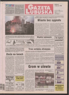Gazeta Lubuska R. XLVI [właśc. XLVII], nr 181 (4 sierpnia 1998). - Wyd 1
