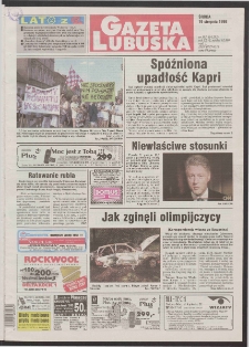 Gazeta Lubuska R. XLVI [właśc. XLVII], nr 193 (19 sierpnia 1998). - Wyd 1