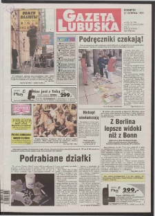 Gazeta Lubuska R. XLVI [właśc. XLVII], nr 200 (27 sierpnia 1998). - Wyd 1