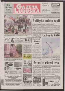 Gazeta Lubuska R. XLVI [właśc. XLVII], nr 203 (31 sierpnia 1998). - Wyd 1