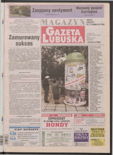 Gazeta Lubuska : magazyn R. XLVII, nr 238 (10/11 października 1998). - Wyd 1