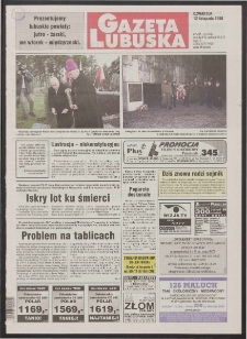 Gazeta Lubuska R. XLVII, nr 265 (12 listopada 1998). - Wyd 1