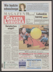 Gazeta Lubuska : magazyn R. XLVII, nr 267 (14/15 listopada 1998). - Wyd 1