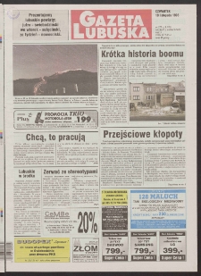 Gazeta Lubuska R. XLVII, nr 271 (19 listopada 1998). - Wyd 1