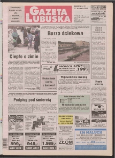 Gazeta Lubuska R. XLVII, nr 274 (23 listopada 1998). - Wyd 1