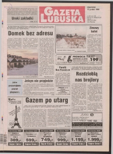 Gazeta Lubuska R. XLVII, nr 289 (10 grudnia 1998). - Wyd 1