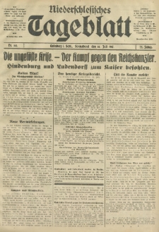 Niederschlesisches Tageblatt, no 162 (Sonnabend, den 14. Juli 1917)