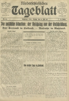 Niederschlesisches Tageblatt, no 167 (Freitag, den 20. Juli 1917)