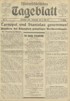 Niederschlesisches Tageblatt, no 172 (Donnerstag, den 26. Juli 1917)