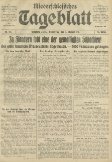 Niederschlesisches Tageblatt, no 178 (Donnerstag, den 2. August 1917)