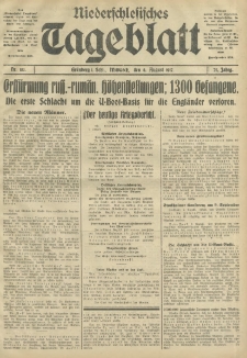 Niederschlesisches Tageblatt, no 183 (Mittwoch, den 8. August 1917)