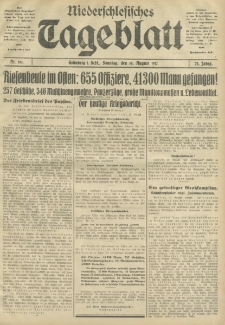 Niederschlesisches Tageblatt, no 193 (Sonntag, den 19. August 1917)