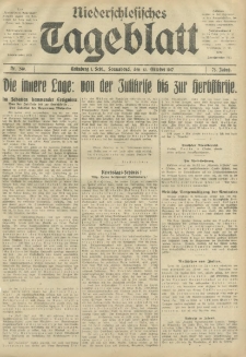 Niederschlesisches Tageblatt, no 240 (Sonnabend, den 13. Oktober 1917)