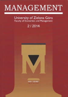 Management, vol. 18, no 2 (2014) - spis treści