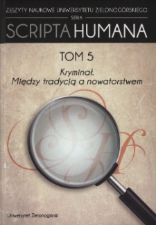 Kryminał: między tradycją a nowatorstwem