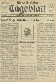Niederschlesisches Tageblatt, no 255 (Mittwoch, den 31. Oktober 1917)