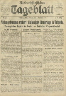 Niederschlesisches Tageblatt, no 260 (Dienstag, den 6. November 1917)