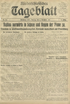 Niederschlesisches Tageblatt, no 265 (Sonntag, den 11. November 1917)