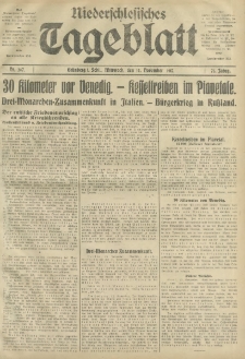 Niederschlesisches Tageblatt, no 267 (Mittwoch, den 14. November 1917)