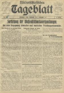 Niederschlesisches Tageblatt, no 285 (Donnerstag, den 6. Dezember 1917)