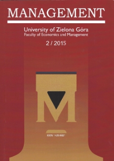 Management, vol. 19, no 2 (2015) - spis treści
