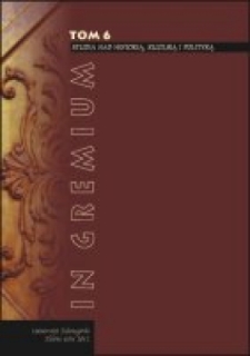 In Gremium : studia nad historią, kulturą i polityką, tom 6 - spis treści