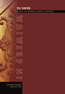 In Gremium : studia nad historią, kulturą i polityką, tom 12 - spis treści