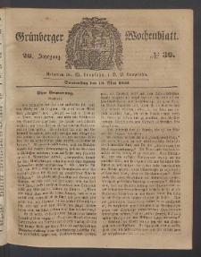 Grünberger Wochenblatt, No. 39. (16. Mai 1850)