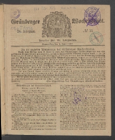 Grünberger Wochenblatt, No. 53. (1. Juli 1852)