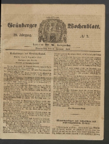 Grünberger Wochenblatt, No. 2. (6. Januar 1853)