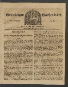 Grünberger Wochenblatt, No. 9. (31. Januar 1853)