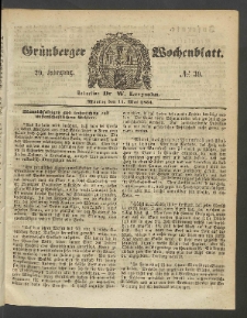 Grünberger Wochenblatt, No. 39. (16. Mai 1853)